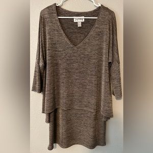 Joseph Ribkoff V-Neck High Low Shirt Semi-Dressy Pattern Women’s US/Canada 10